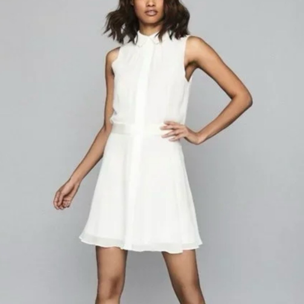 Reiss ‘The Allie’ Ivory Mini Dress Pls Read Description